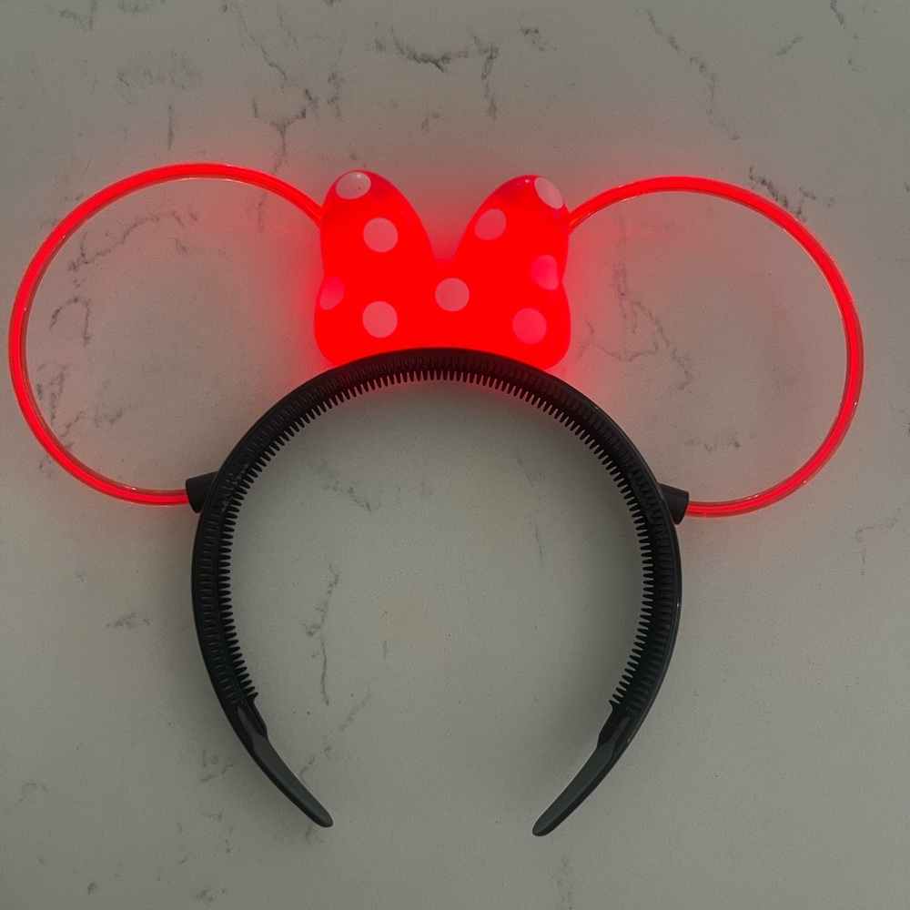 Disney Red Minnie Mouse Light-Up Headband